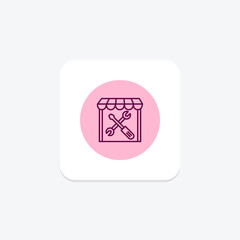 Farm Tool Shed, vector, pixel perfect, illustrator file