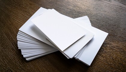 blank business cards mockup presentation stationery card paper stack mockup white identity clean