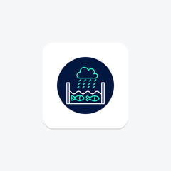 Farm Rainwater Harvesting System, vector, pixel perfect, illustrator file