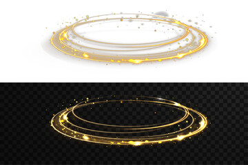 Radiant gold twirl loops in circular light motion.
Shimmering arc sparkles as glowing vector fire line.
Round light spin flows with dynamic sparkling rhythm.