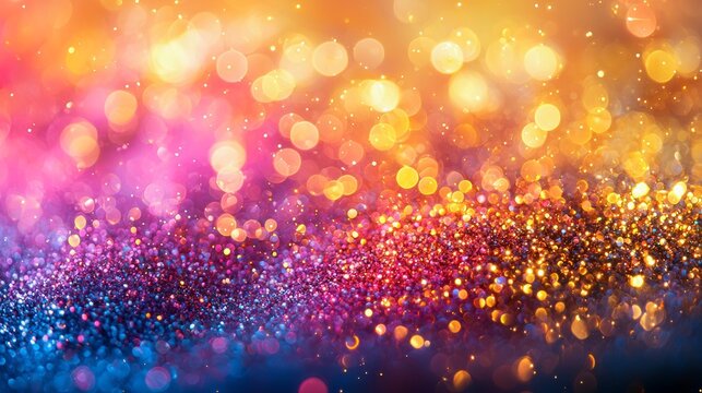 Colorful bokeh lights background