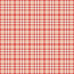 Tracery tartan background textile, bedroom texture check pattern. Professional plaid seamless vector fabric in light and red colors.