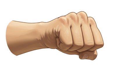 Isolated Clenched Fist