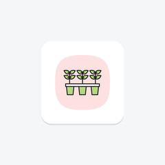Seedling Nursery, vector, pixel perfect, illustrator file