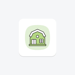 Farm Guest House, vector, pixel perfect, illustrator file