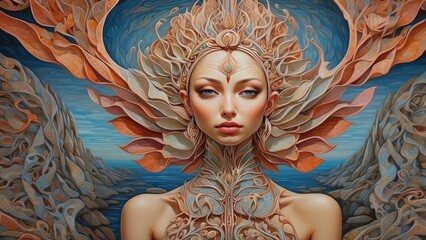 Sacred Colors and Cosmic Patterns: A Spiritual Fusion