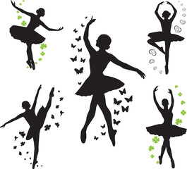 Ballerina with Flowers, Ballerina Girl, Ballet Dancer © TrangNBVN