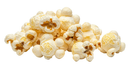Isolated Pile of Popcorn