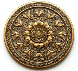 Gold Medallion Coin Illustration Success Wealth Finance Currency Business Money Rich Pay