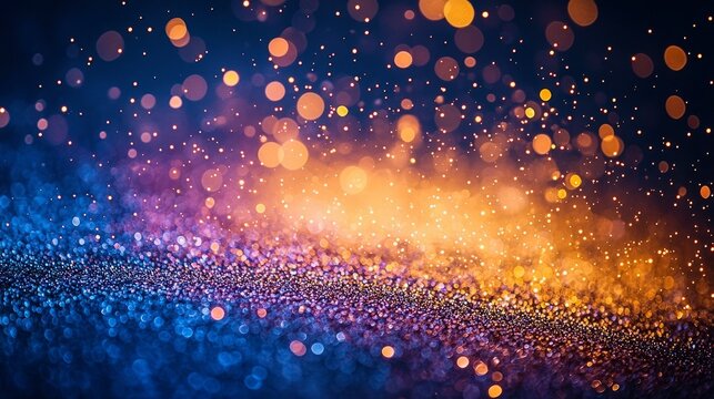 Colorful bokeh lights background