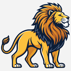 lion Sticker icon vector art