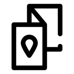 traveling dashed line icon