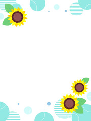 ひまわりのフレーム