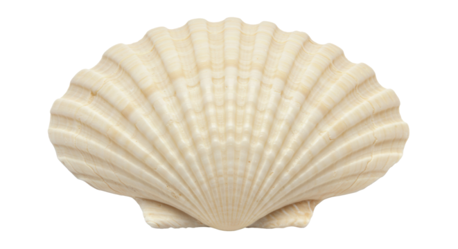 Isolated scallop shell
