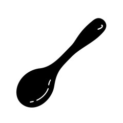 wooden spoon icon, wooden spoon silhouette vector illustration-simple silhouette illustration of wooden spoon, perfect for wooden spoon logos and icons