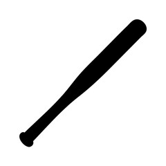baseball bat icon, baseball bat silhouette vector illustration-simple silhouette illustration of baseball bat, perfect for baseball bat logos and icons