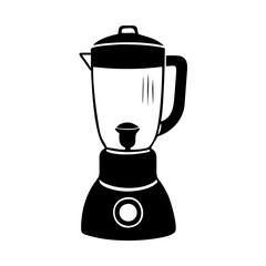 blender icon, blender silhouette vector illustration-simple silhouette illustration of blender, perfect for blender logos and icons