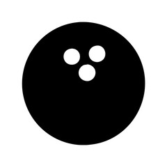 bowling ball icon, bowling ball silhouette vector illustration-simple silhouette illustration of bowling ball, perfect for bowling ball logos and icons
