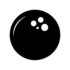 bowling ball icon, bowling ball silhouette vector illustration-simple silhouette illustration of bowling ball, perfect for bowling ball logos and icons