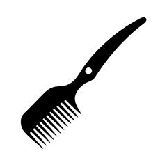 brush icon, brush silhouette vector illustration-simple silhouette illustration of brush, perfect for brush logos and icons