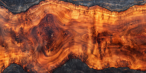 Naklejka premium redwood slab texture top view