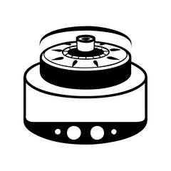 centrifuge icon, centrifuge silhouette vector illustration-simple silhouette illustration of centrifuge, perfect for centrifuge logos and icons