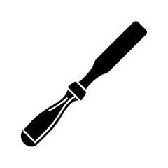 chisel icon, chisel silhouette vector illustration-simple silhouette illustration of chisel, perfect for chisel logos and icons