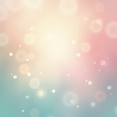 Soft pastel bokeh lights create a dreamy atmosphere for a serene morning in nature