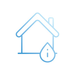 Water Cuts vector icon stock illustration