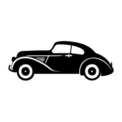Obraz premium classic car show icon icon, classic car show icon silhouette vector illustration-simple silhouette illustration of classic car show icon, perfect for classic car show icon logos and icons