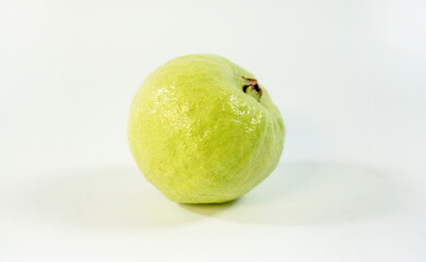 Fresh Guava fruit  isolated on white background with clipping path.