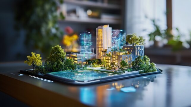 Smart Cityscape: Sustainable Urban Development on a Tablet