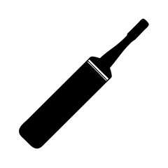 cricket bat icon, cricket bat silhouette vector illustration-simple silhouette illustration of cricket bat, perfect for cricket bat logos and icons