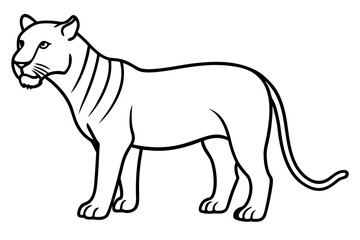  Minimal Liger Line Art