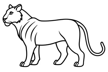  Minimal Liger Line Art