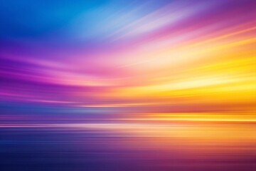Naklejka premium Dreamy Abstract Background: Smooth Yellow Purple Gradient Banner - Long Exposure Photography