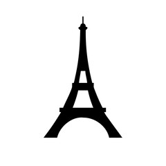 eiffel tower icon, eiffel tower silhouette vector illustration-simple silhouette illustration of eiffel tower, perfect for eiffel tower logos and icons