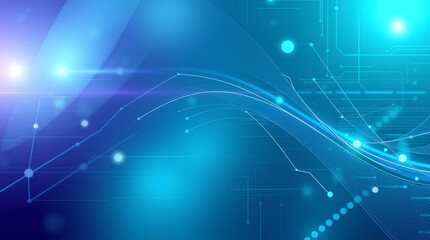 Obraz premium Digital Flow: A Seamless Integration of Technology and Data
