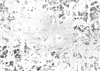 池の波紋をイメージした抽象的　水墨画　背景素材