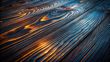 Dramatic Low Light Photo: Black Wood Background Texture