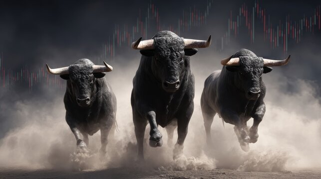 bulls and charts, bull market cycles, financial markets and economics