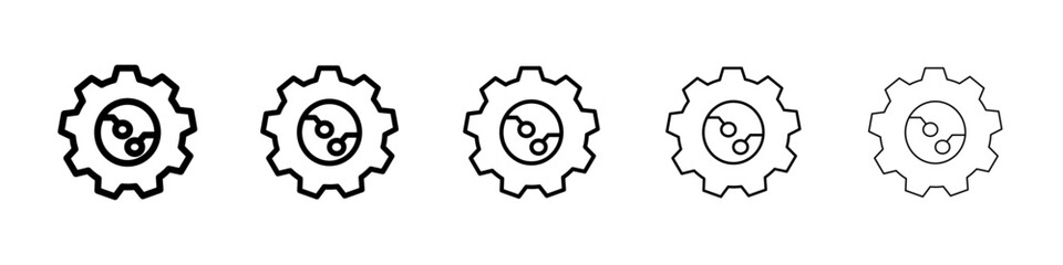 ETL icon Symbol mark in Outline style