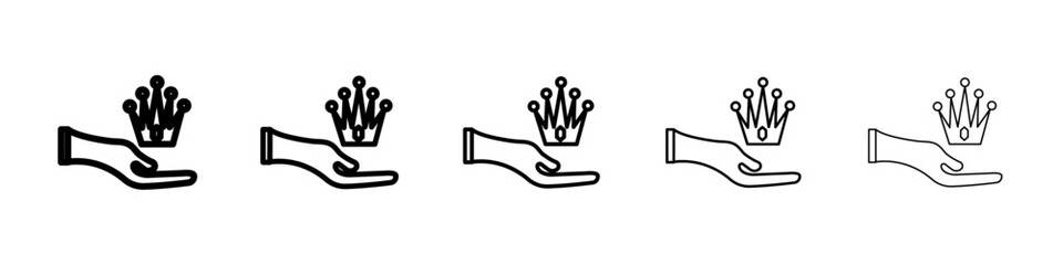 Exclusive service icon Symbol mark in Outline style