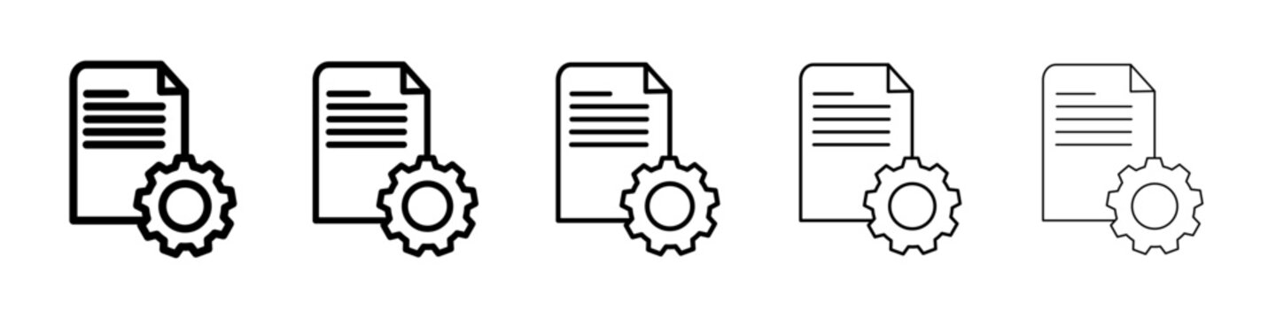 General Terms Icon Symbol mark in Outline style