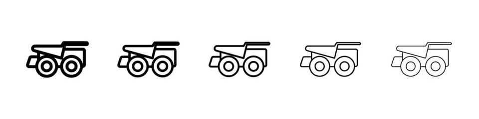 Haul icon Symbol mark in Outline style