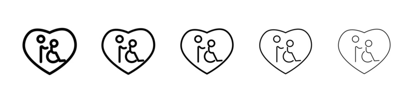 HOME NURSING ICONB Symbol mark in Outline style