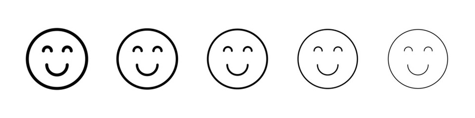 Improves mood and focus icon Symbol mark in Outline style
