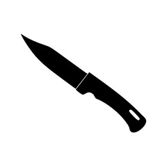 knife icon, knife silhouette vector illustration-simple silhouette illustration of knife, perfect for knife logos and icons