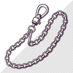 vector illustration of a chain