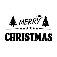 merry christmas text icon, merry christmas text silhouette vector illustration-simple silhouette illustration of merry christmas text, perfect for merry christmas text logos and icons
